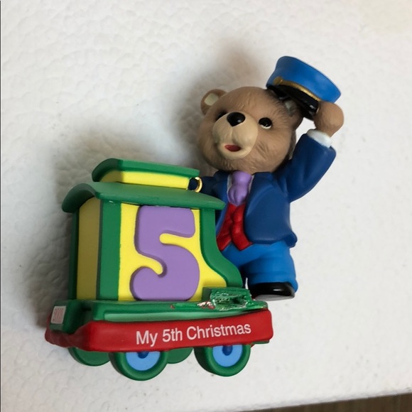 Child’s Fifth Christmas Hallmark Keepsake Ornament - Picture 3 of 7